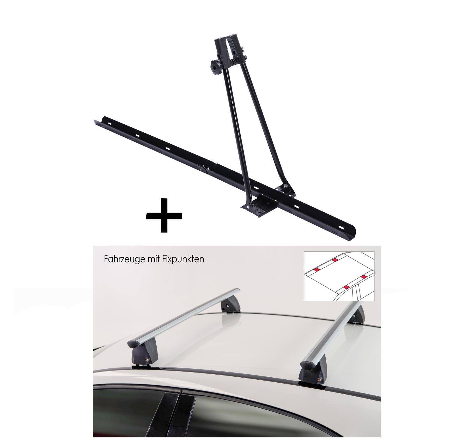 Fahrradträger ORION + Dachträger VDP Delta kompatibel mit für VW Caravelle (T6) ab 2015