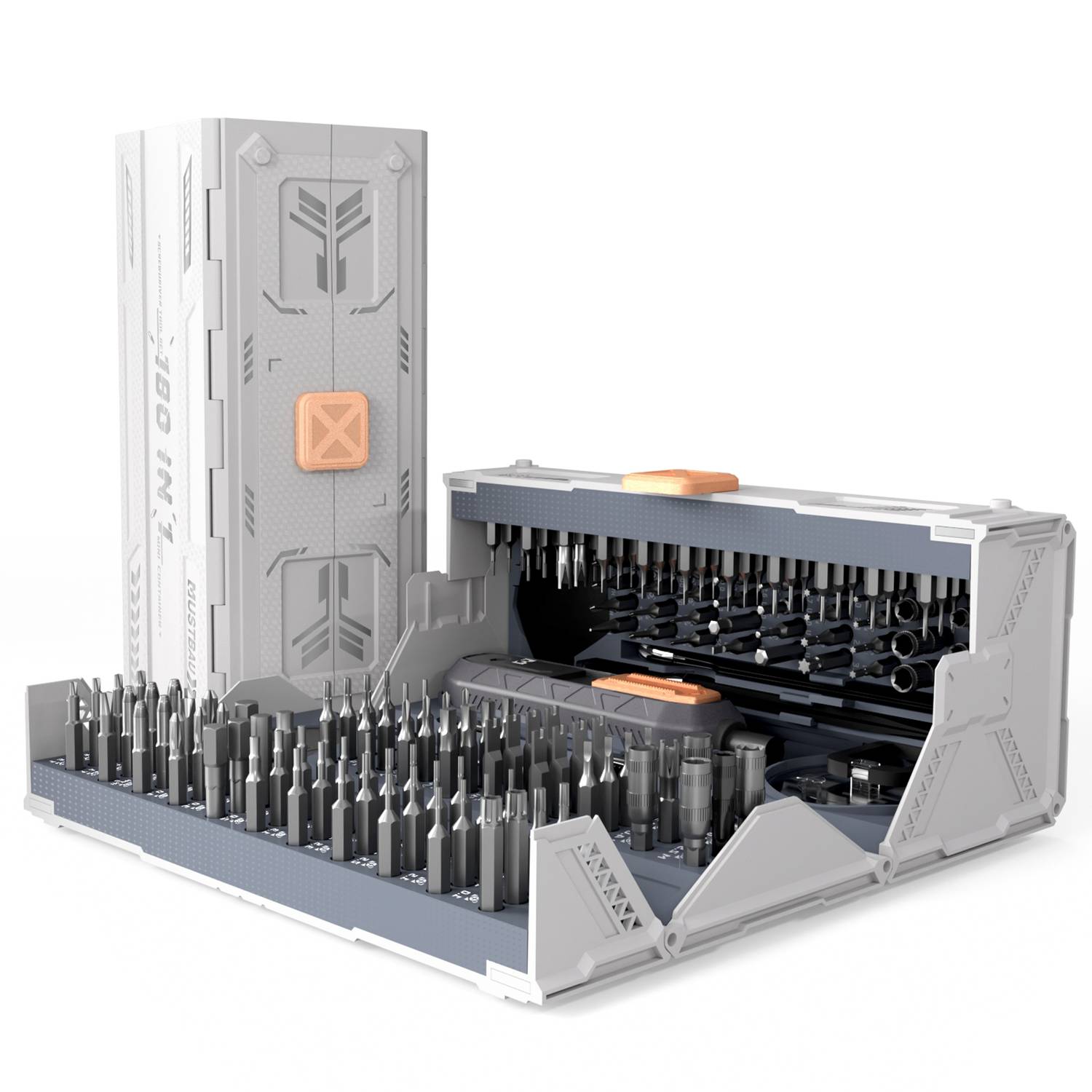 Mustbau 180 in 1 Feinmechaniker Schraubendreher Set, Mini Werkzeug Set, Reparatur Kit für Handy, Laptop,Brille,Uhren