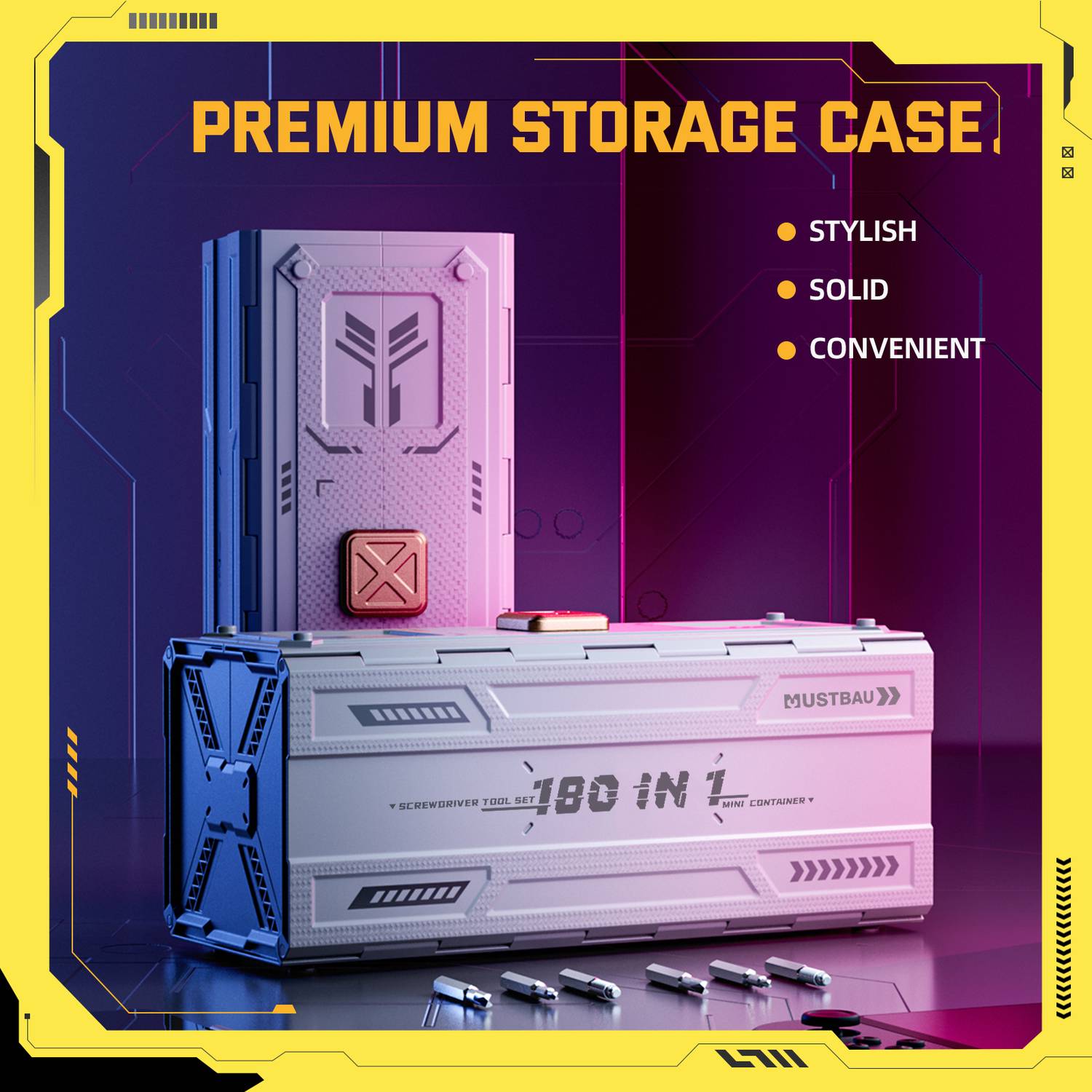 Mustbau 180 in 1 Feinmechaniker Schraubendreher Set, Mini Werkzeug Set, Reparatur Kit für Handy, Laptop,Brille,Uhren