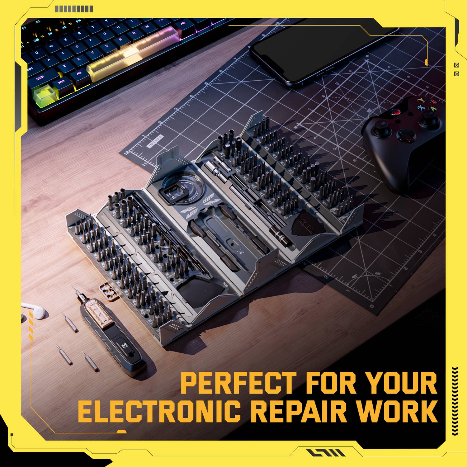 Mustbau 180 in 1 Feinmechaniker Schraubendreher Set, Mini Werkzeug Set, Reparatur Kit für Handy, Laptop,Brille,Uhren