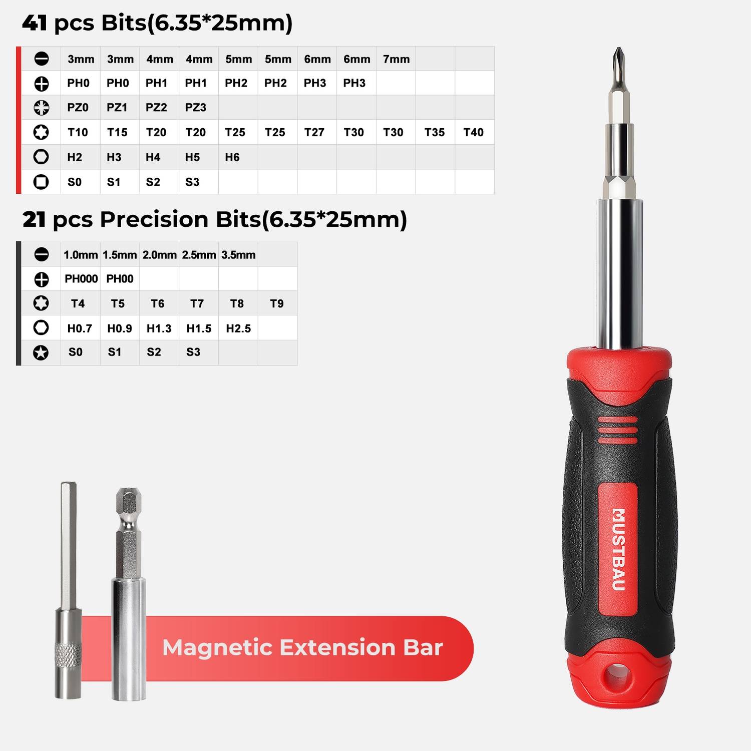 MUSTBAU 78-teilige Ratschenschraubendreher-Set, aus Stahl, für PCs, Computer, Laptops, Tablets, Kameras, Uhren