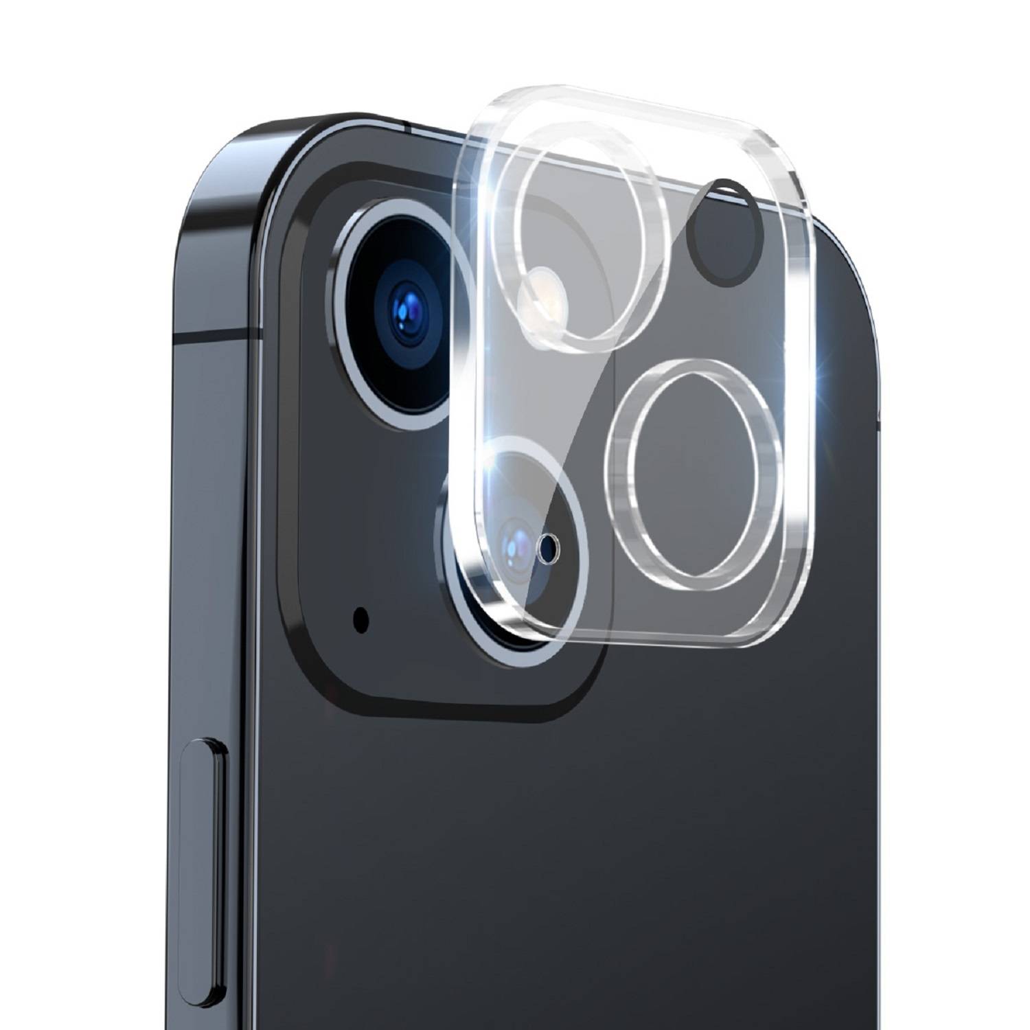 5x Kamera 9H Panzerhartglas für iPhone 13 Mini 3D KLAR ECHTES TEMPERED Panzerglas Kameraglas Kamerhartglas Kameraschutzglas
