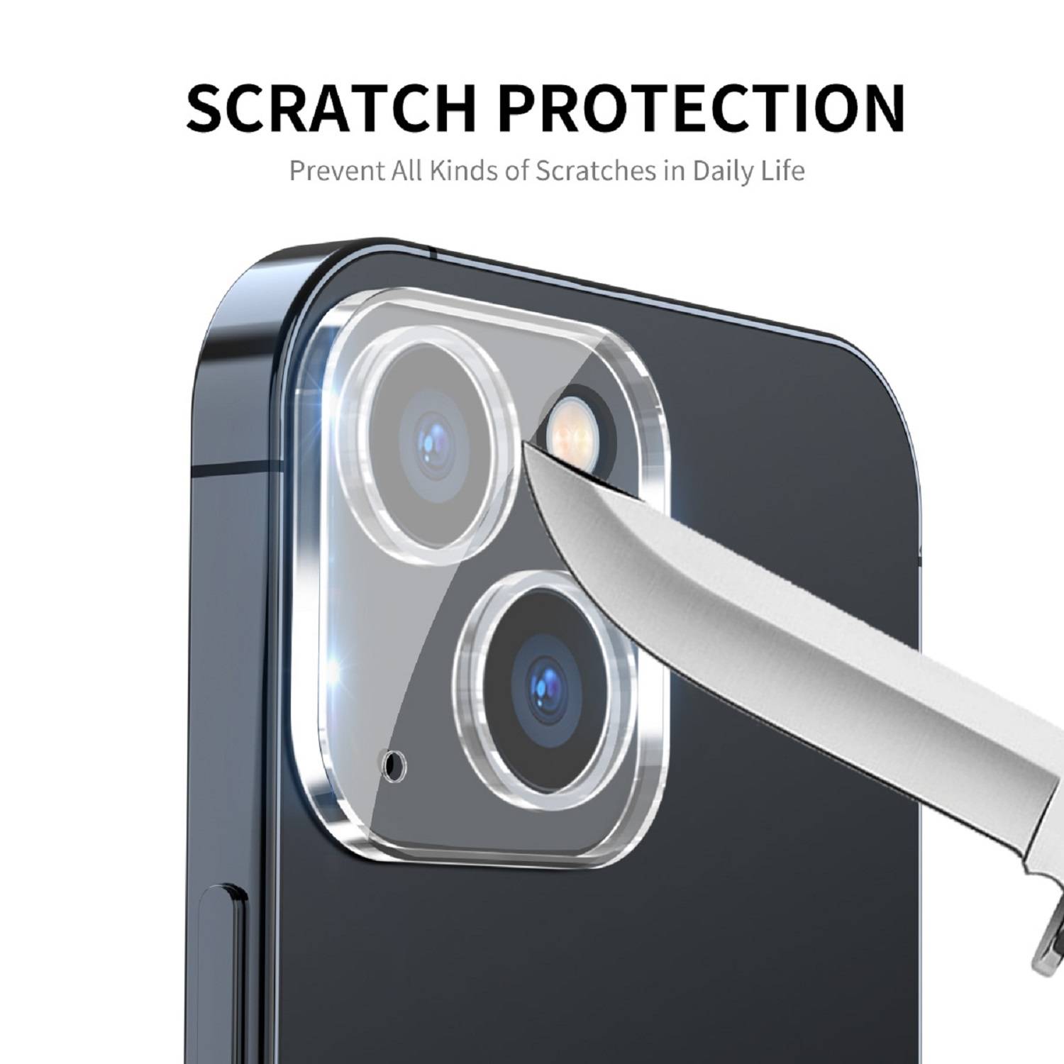 4x Kamera 9H Panzerhartglas für iPhone 13 Mini 3D KLAR ECHTES TEMPERED Panzerglas Kameraglas Kamerhartglas Kameraschutzglas