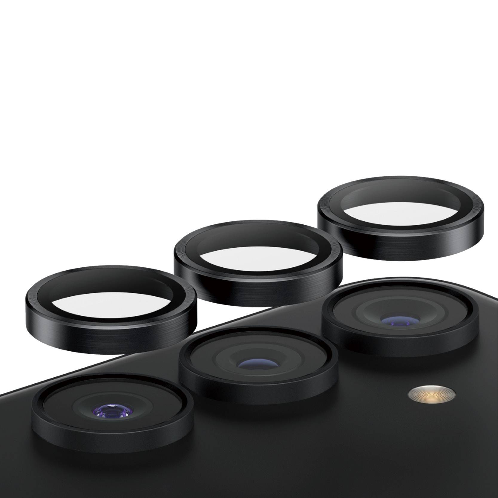 Schutzglass Hoops Kameraschutz Samsung Galaxy S24+ – schwarzem Rahmen