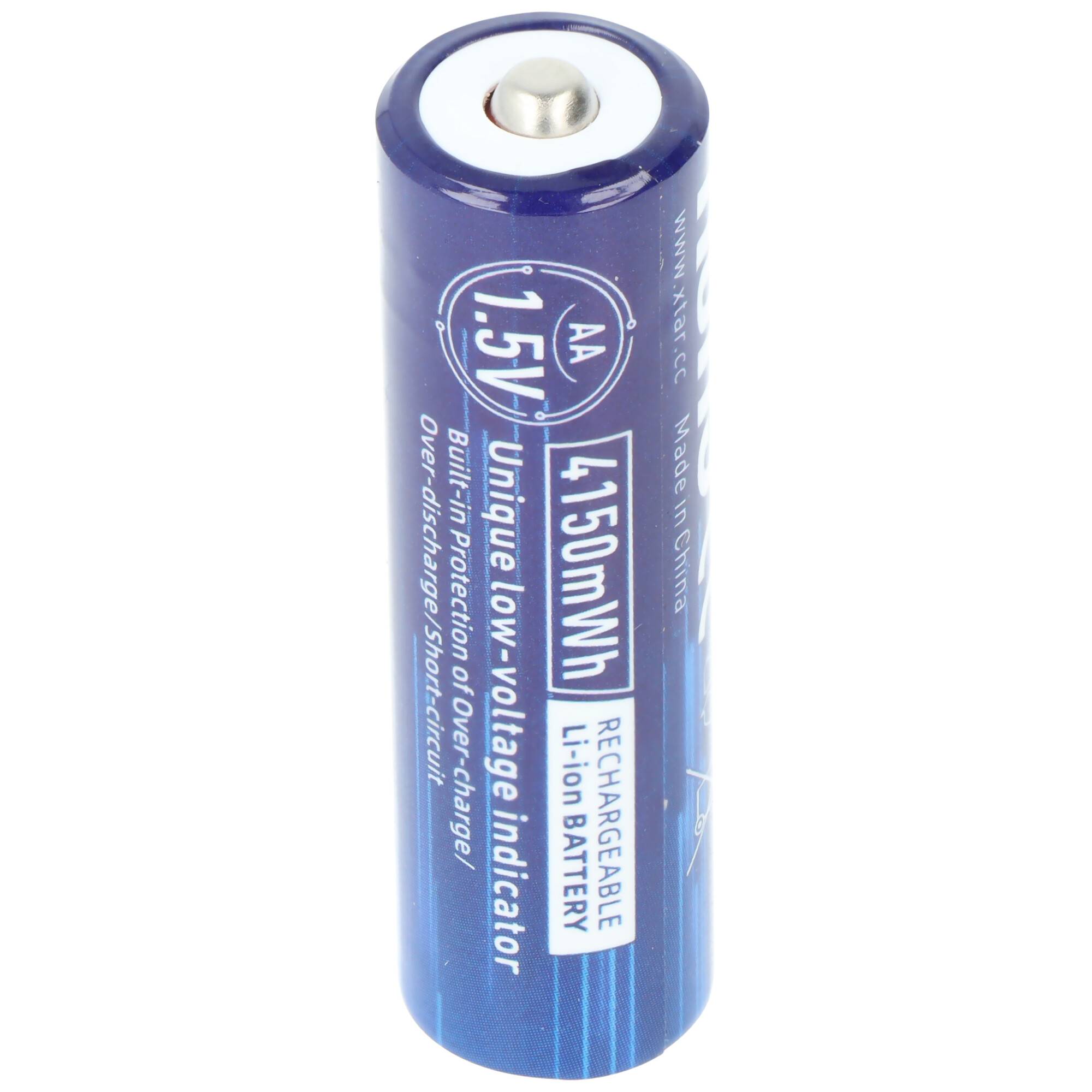 XTAR AA 1,5V 4150mWh 2500mAh Lithium Ionen Akku 50,3x14,3mm, konstant hohe Spannung, besonders geeignet für Wildkameras,