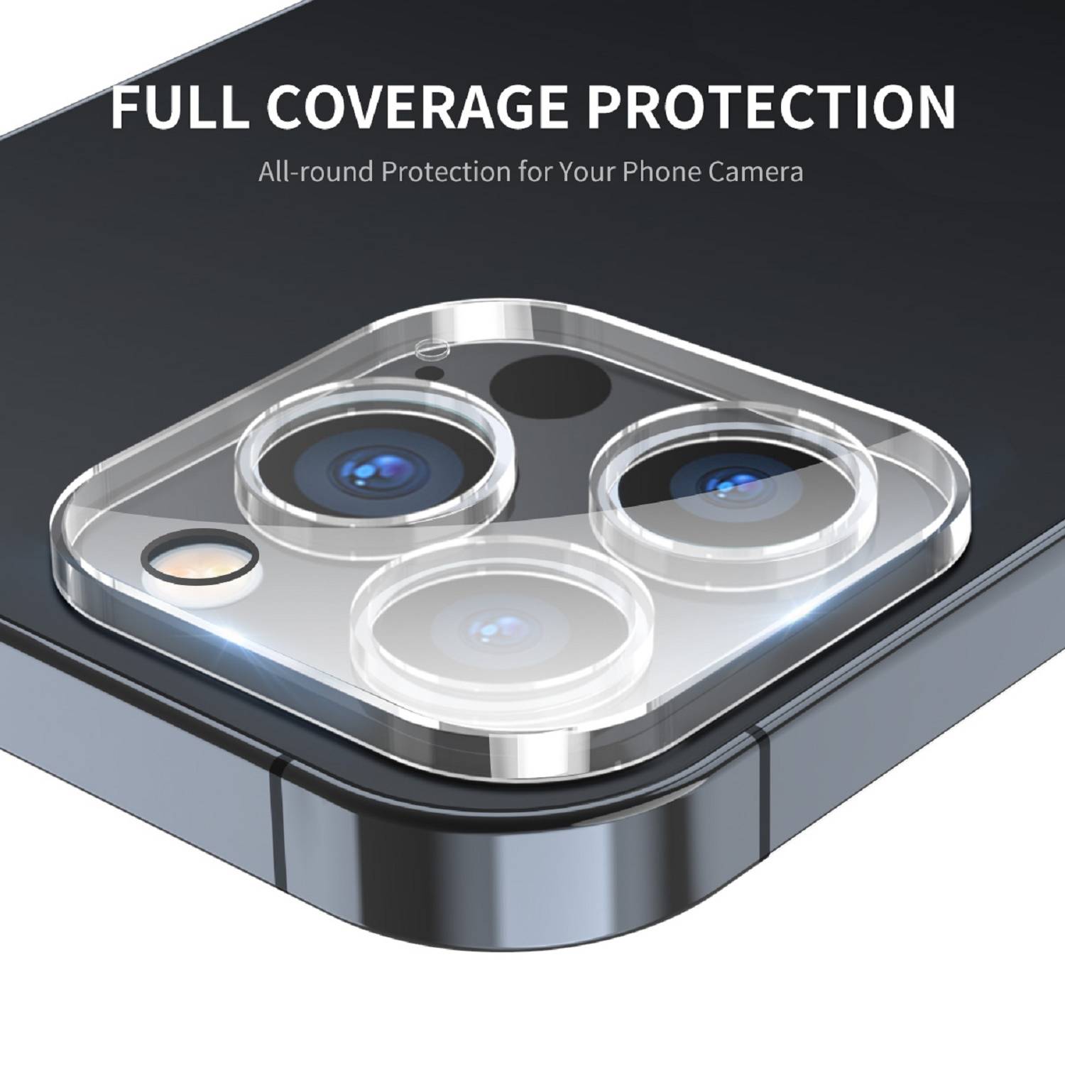 3x Kamera 9H Panzerhartglas für iPhone 13 Pro 3D KLAR ECHTES TEMPERED Panzerglas Kameraglas Kamerhartglas Kameraschutzglas