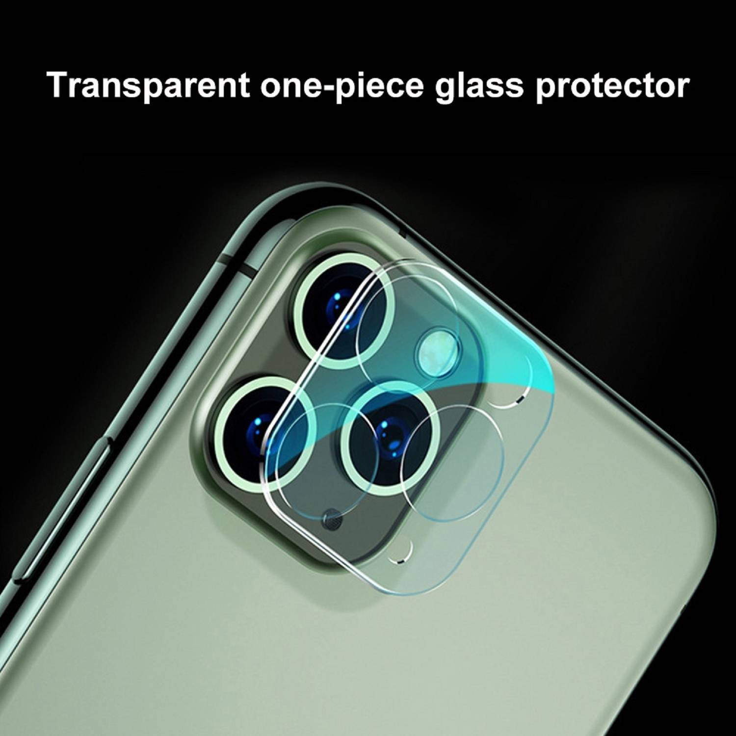1x Kamera 9H Panzerhartglas für iPhone 11 Pro Max 3D KLAR ECHTES TEMPERED Panzerglas Kameraglas Kamerhartglas Kameraschutzglas