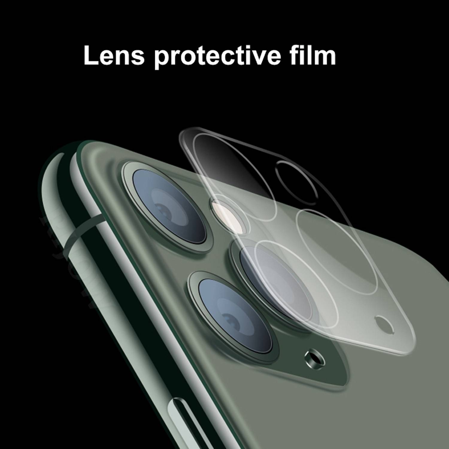 1x Kamera 9H Panzerhartglas für iPhone 11 Pro Max 3D KLAR ECHTES TEMPERED Panzerglas Kameraglas Kamerhartglas Kameraschutzglas