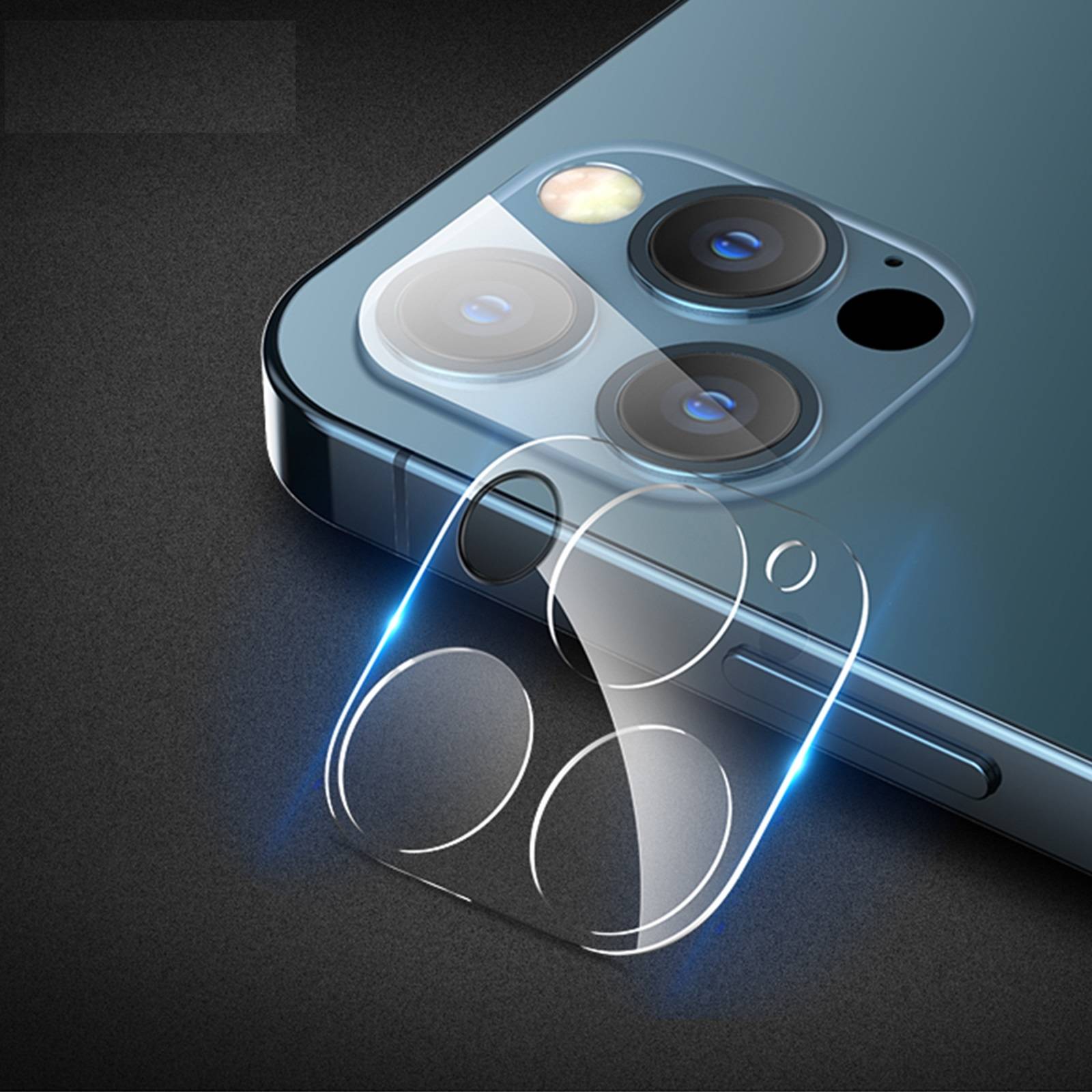 1x Kamera 9H Panzerhartglas für iPhone 12 Pro 3D KLAR ECHTES TEMPERED Panzerglas Kameraglas Kamerhartglas Kameraschutzglas