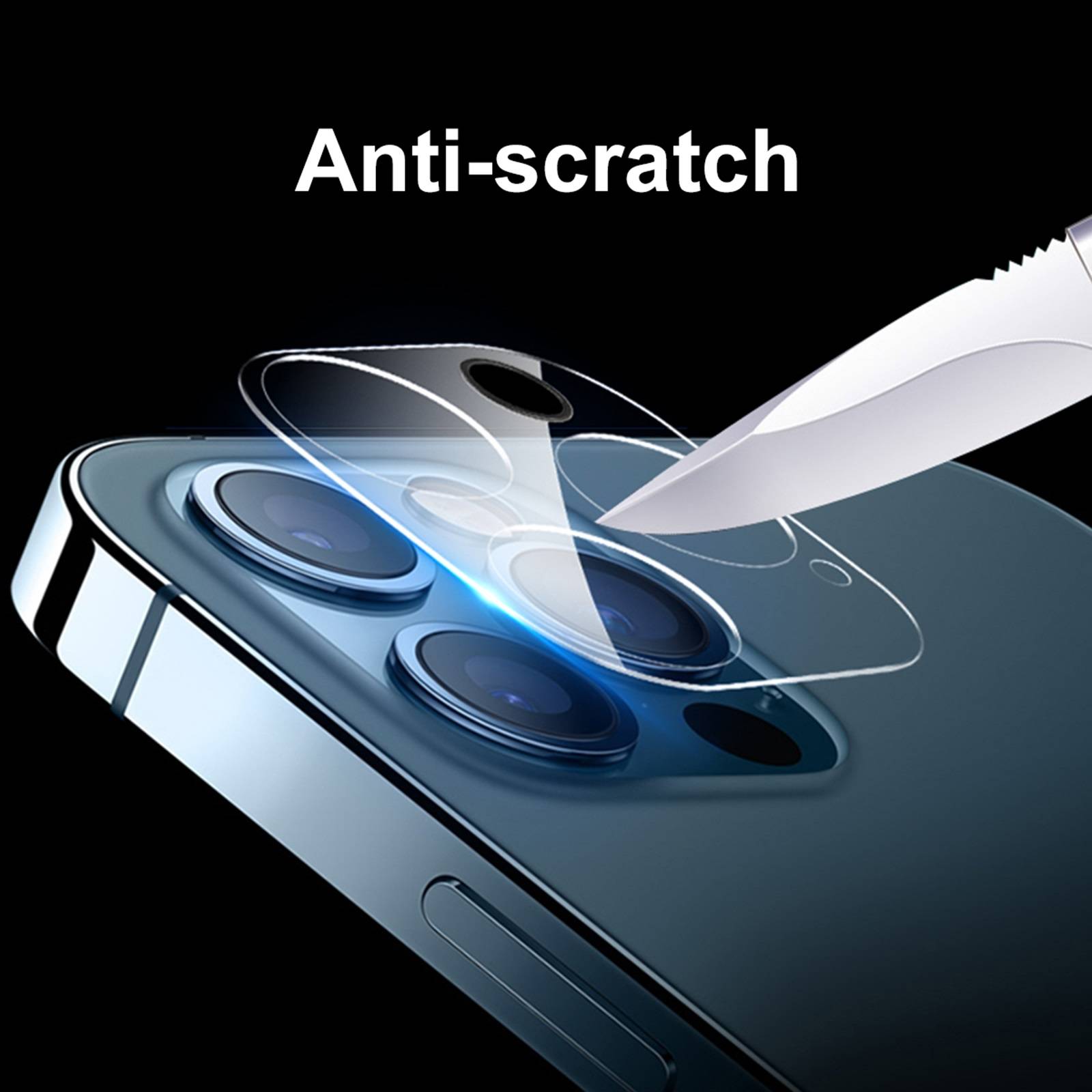 1x Kamera 9H Panzerhartglas für iPhone 12 Pro 3D KLAR ECHTES TEMPERED Panzerglas Kameraglas Kamerhartglas Kameraschutzglas