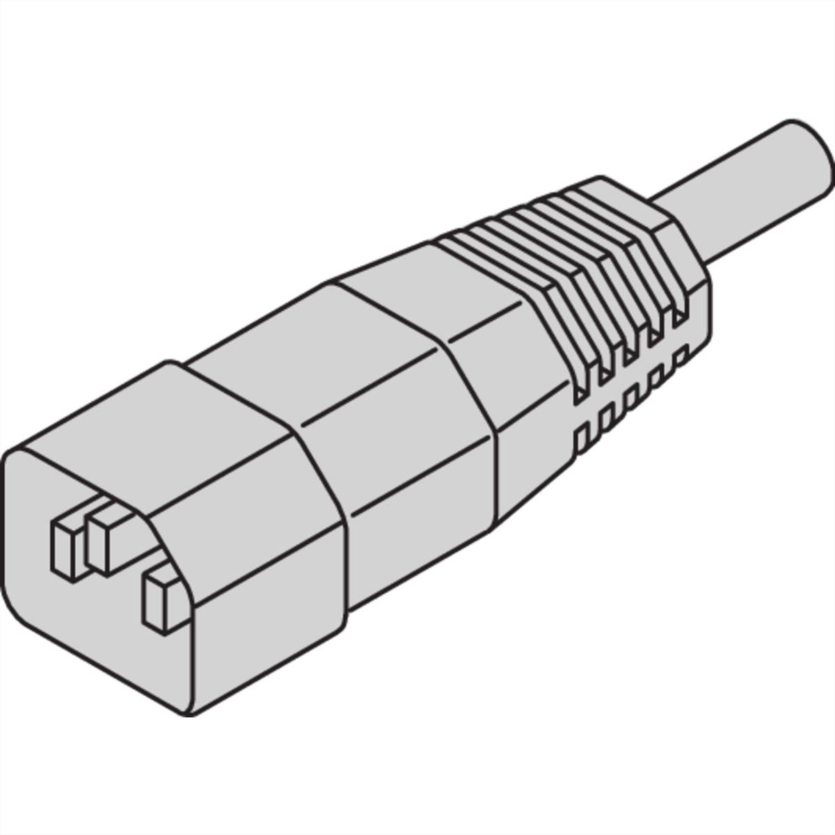 SCHROFF Netzanschlussleitung, IEC - KABEL IEC60320 C13-C14 1,0M