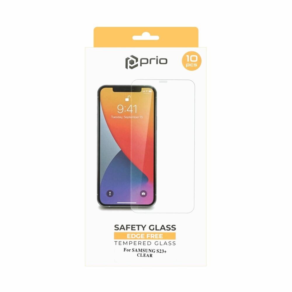 prio 10x Displayschutzglas für Samsung S23+ transparent
