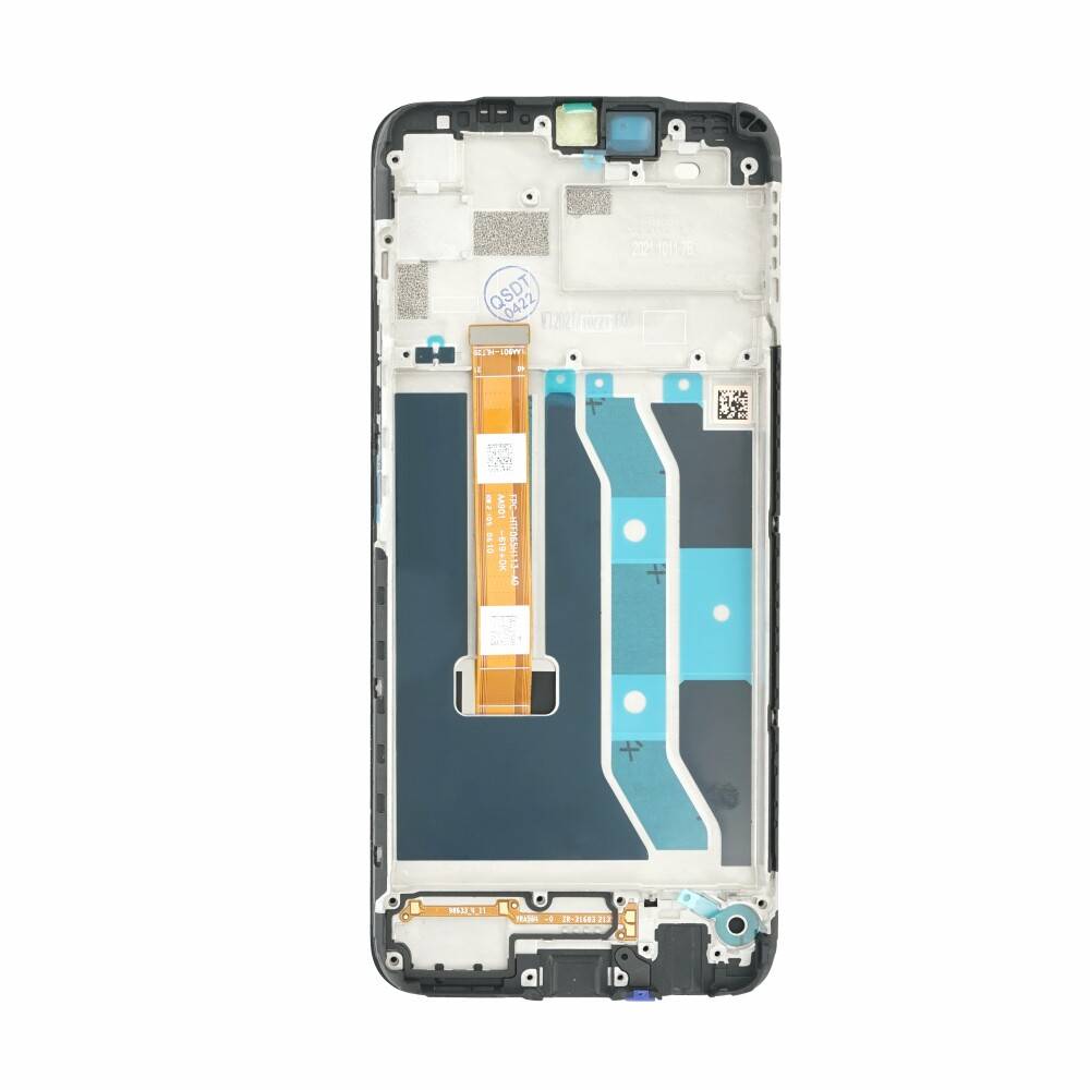 Display für Realme C25 Schwarz LCD + Rahmen Bildschirm Touch