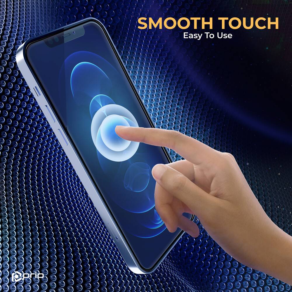 prio 3D Anti-Scratch Displayschutzglas für iPhone 15 Pro (6.1in) schwarz