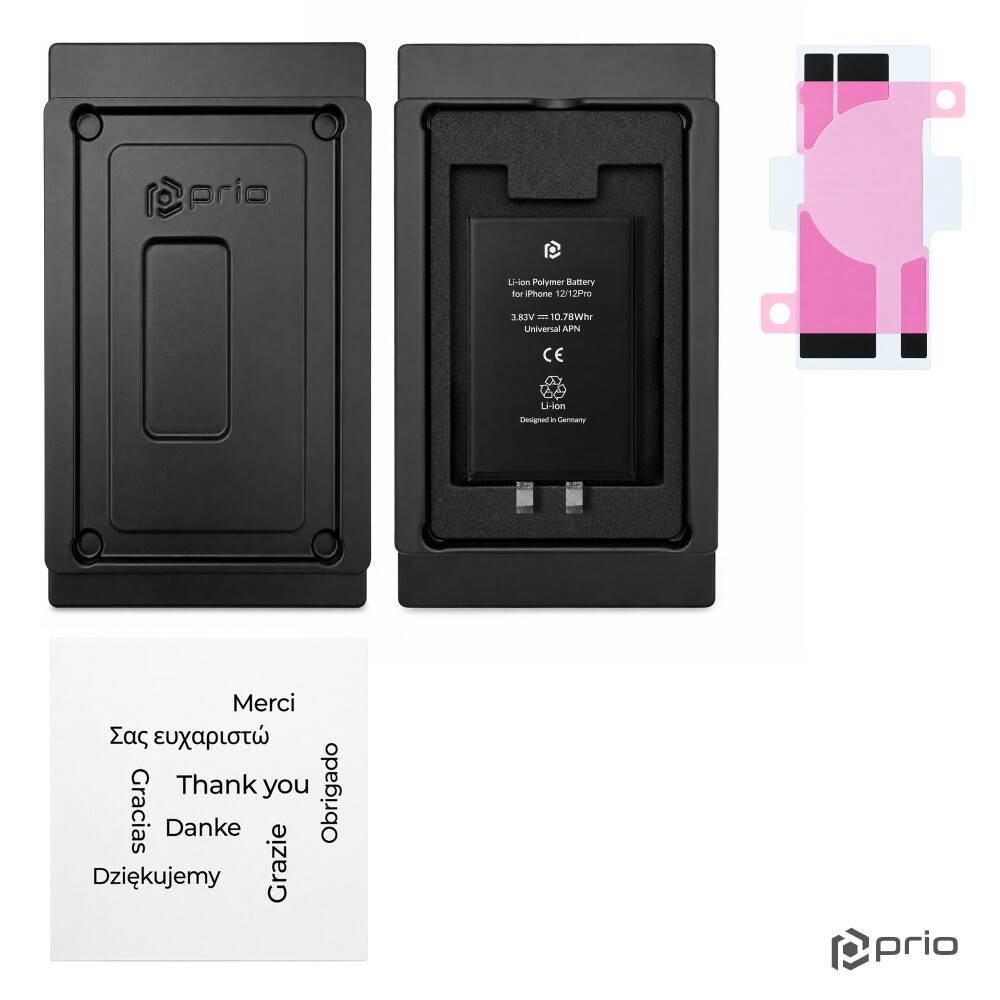 prio Batteriezelle / Akku für iPhone 12 / 12 Pro (ohne Flex-Kabel)
