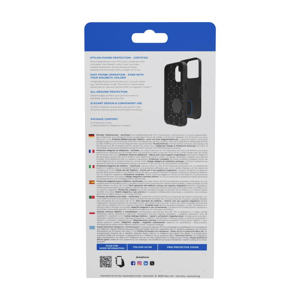 prio Schutzhülle für Samsung A55 schwarz