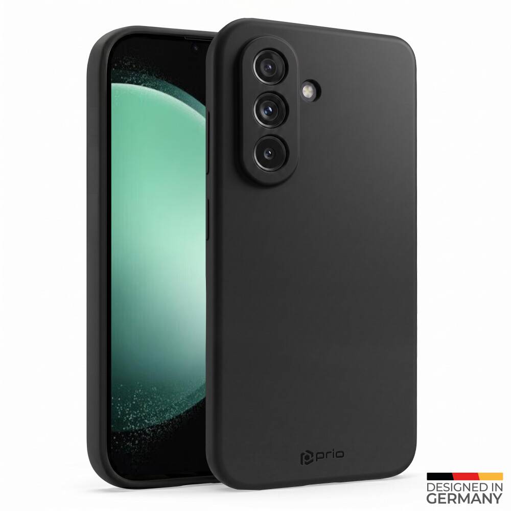 prio Silikonschutzhülle / Case für Samsung S23 FE schwarz