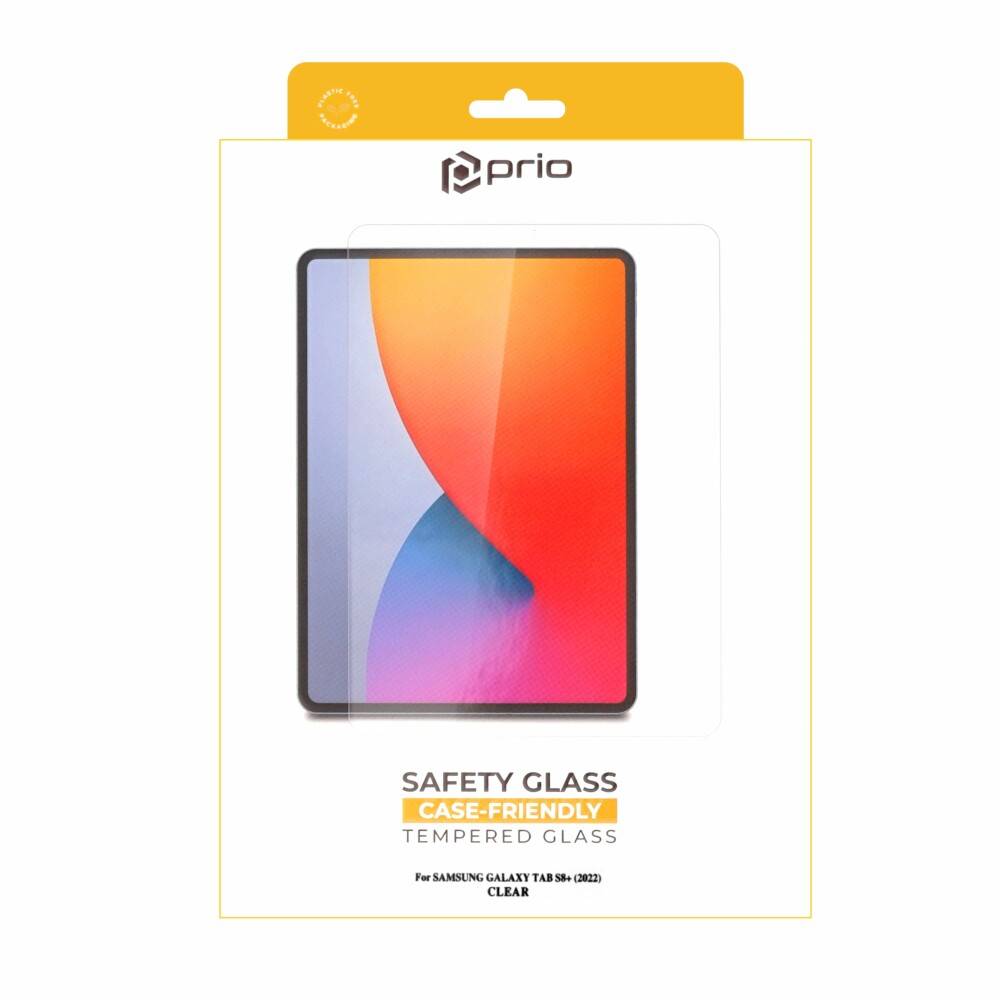 prio Displayschutzglas für Samsung Tab S8+ (2022) transparent