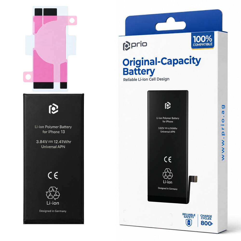 prio Akkuzelle für iPhone 13 (ohne Flex-Kabel)