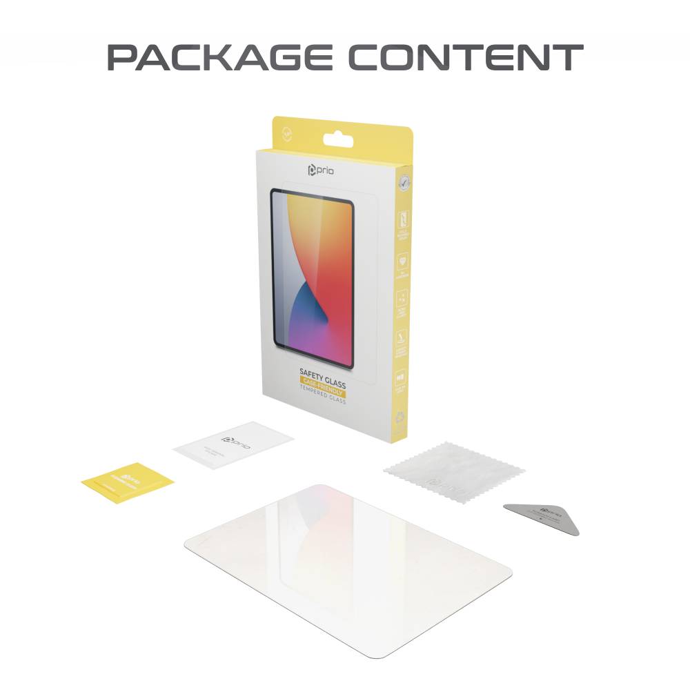 prio Displayschutzglas für iPad 10.9 (2022) transparent