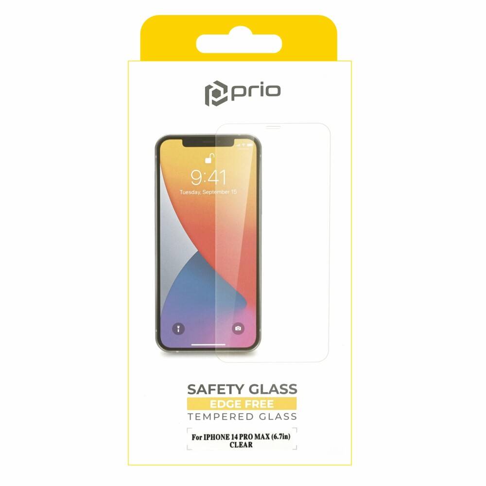 prio Displayschutzglas für iPhone 14 Pro Max transparent