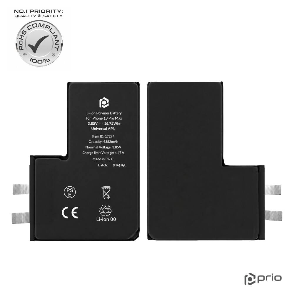 prio Akkuzelle für iPhone 13 Pro Max (ohne Flex-Kabel)