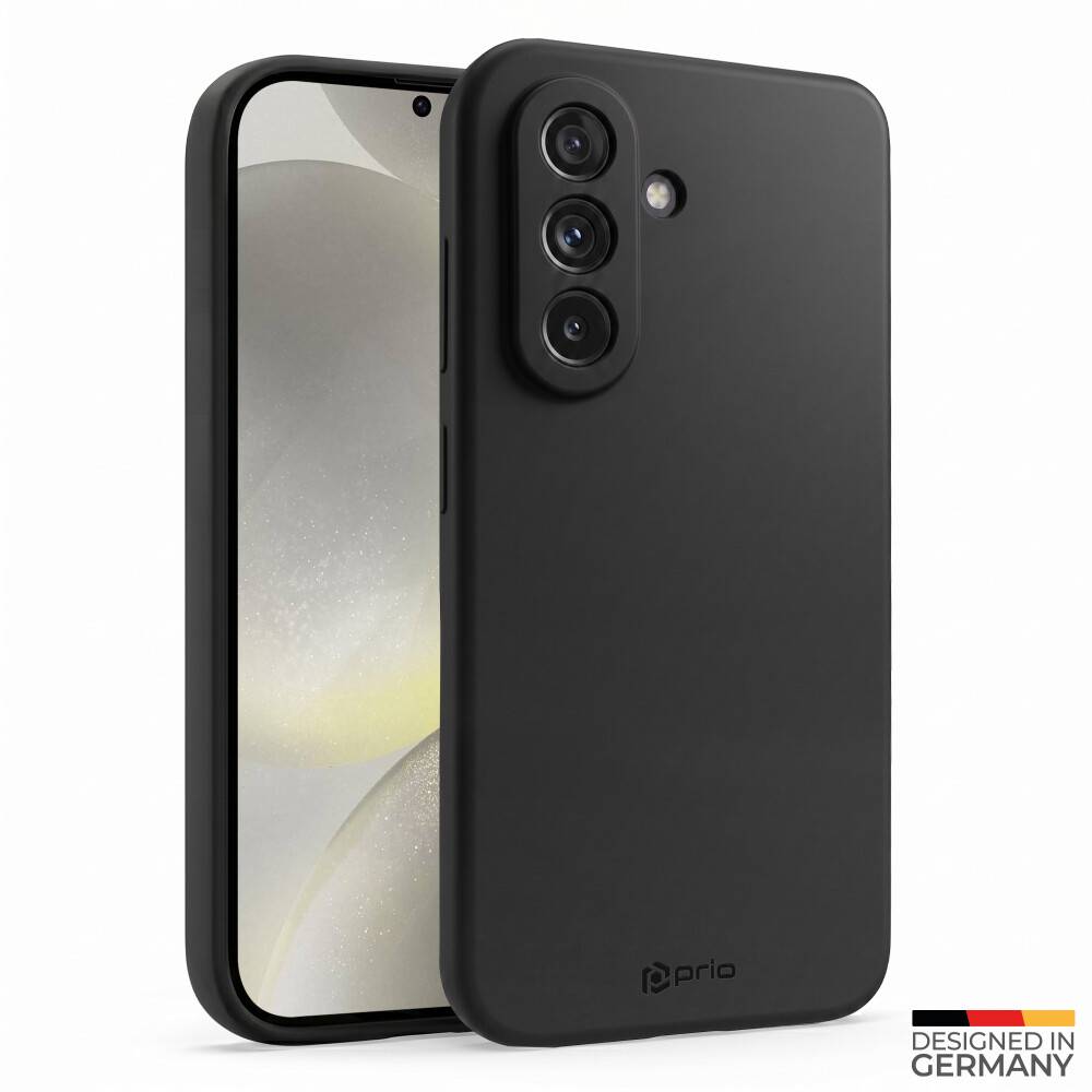 prio Liquid Silicone Case für Samsung S24 Ultra schwarz