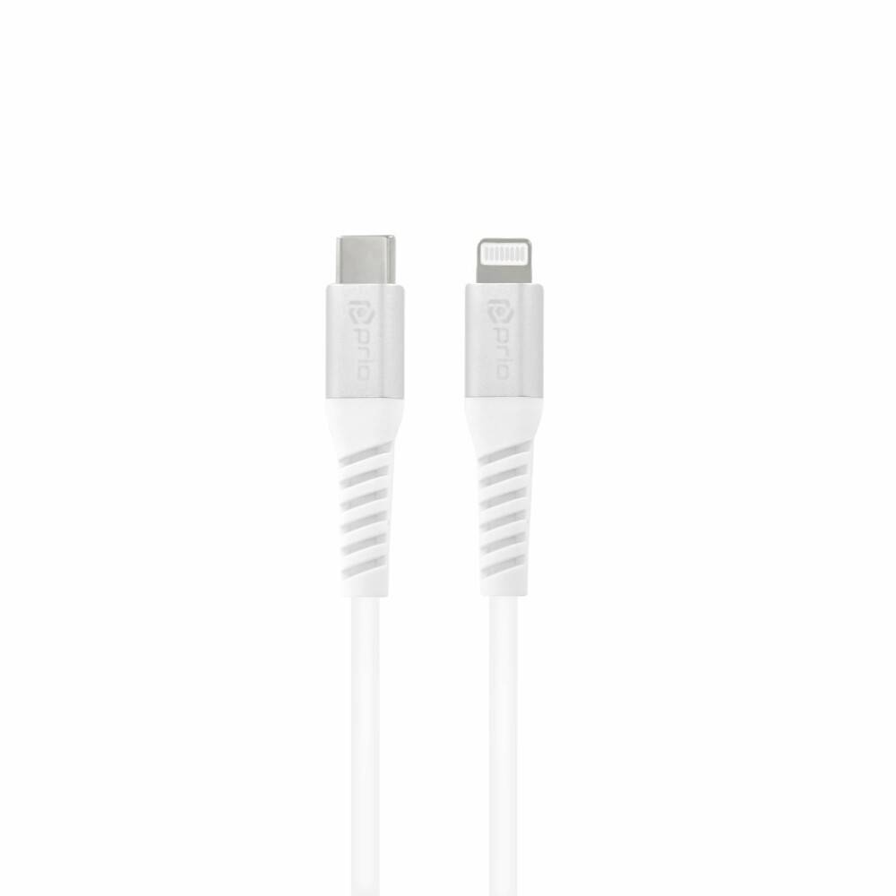 Prio Lade- Charge & Sync USB C auf Lightning Mfi -zertifiziert 1,2 m weiß