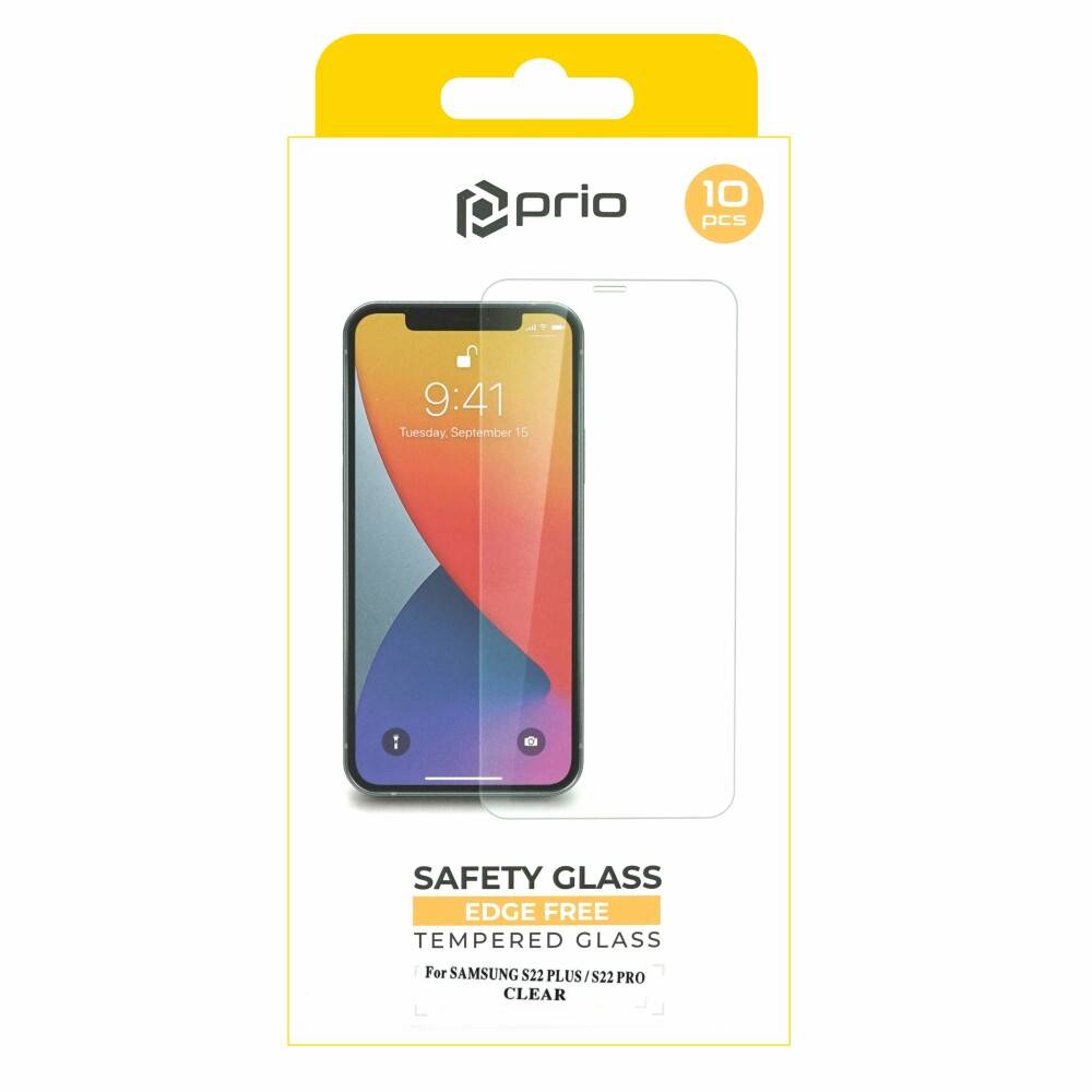 prio 10x Displayschutzglas für Samsung S22+ transparent