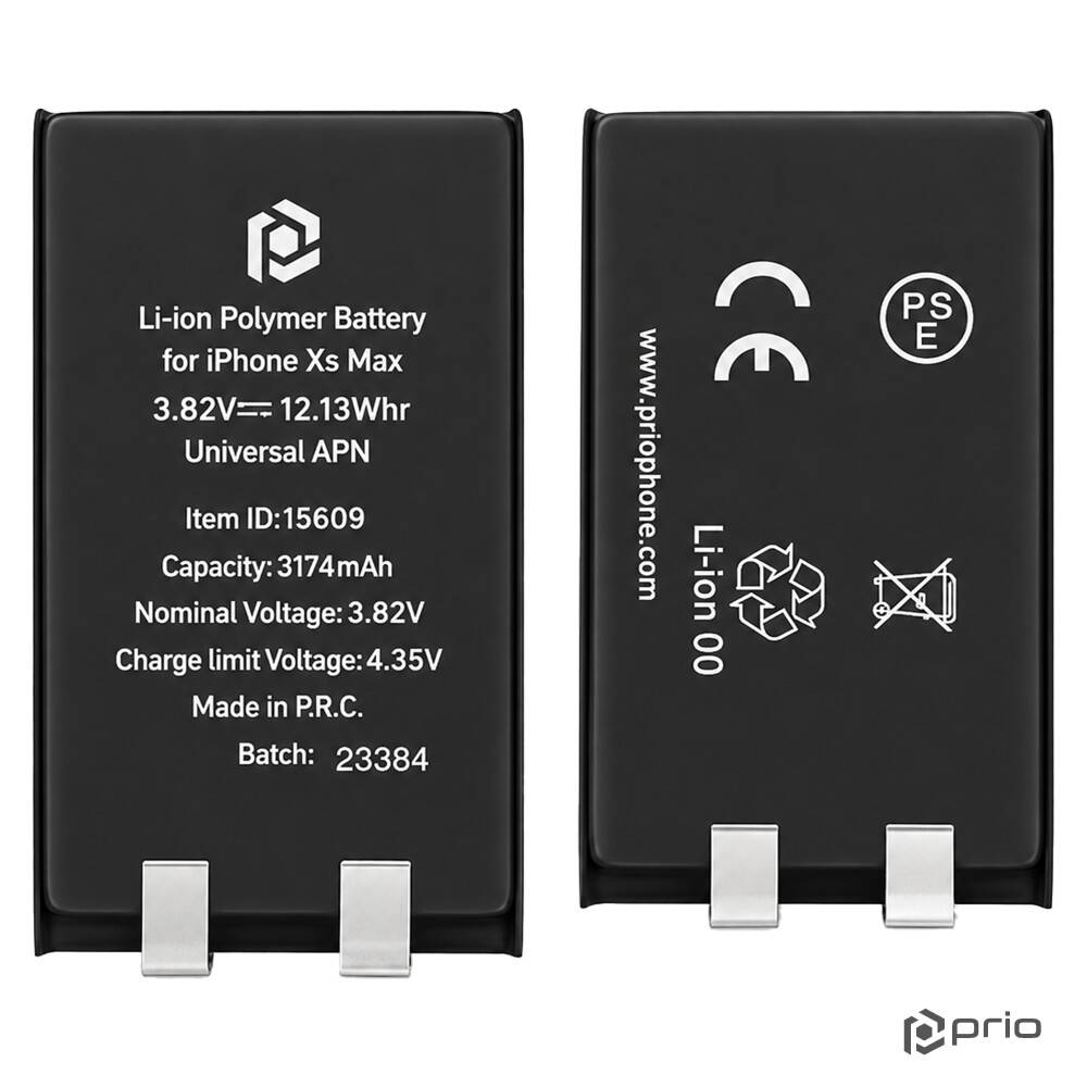 prio akku für iPhone XS Max (ohne Flex-Kabel) Batterie Ersatzakku