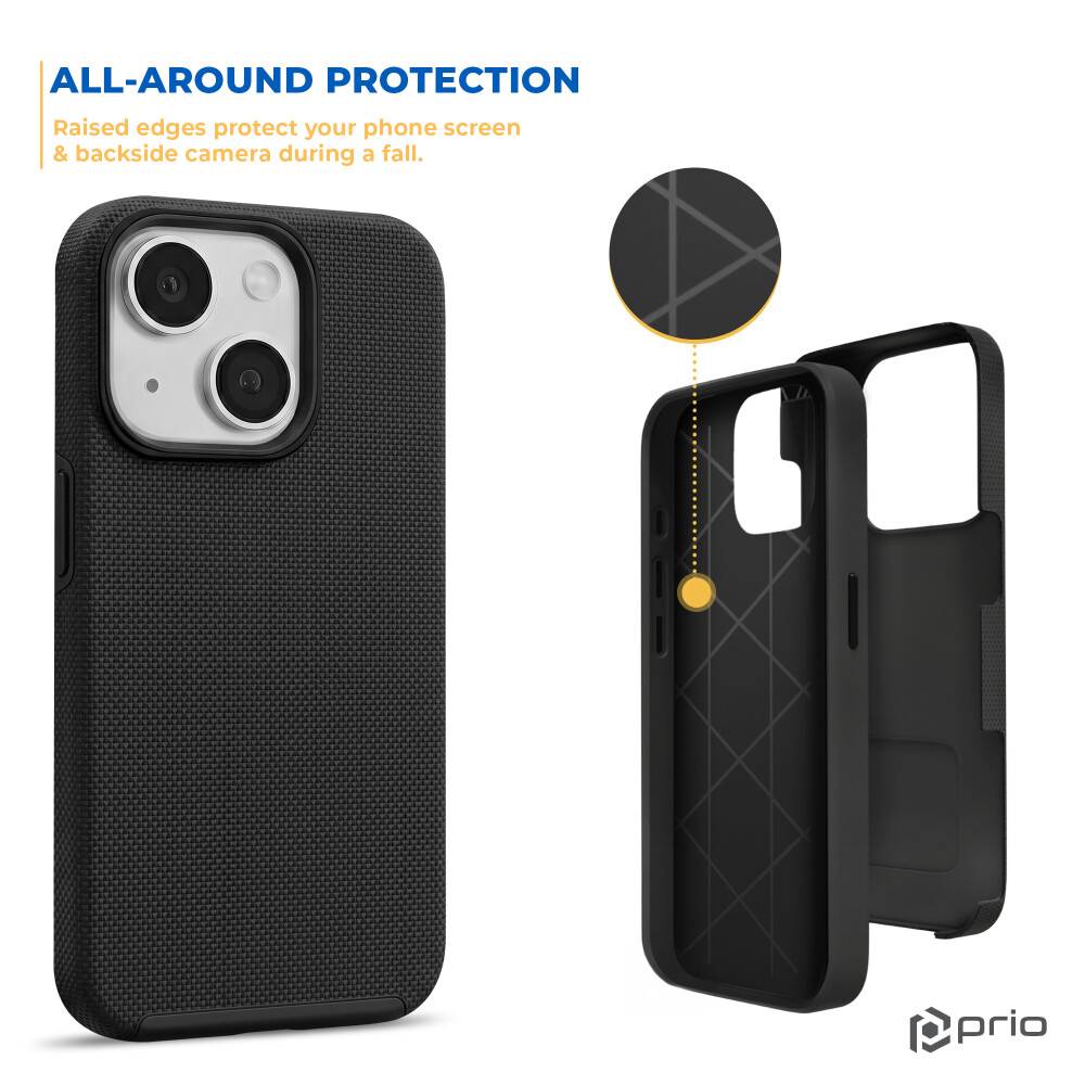 prio Protective Cover for iPhone 15 Plus/14 Plus (6.7in) black