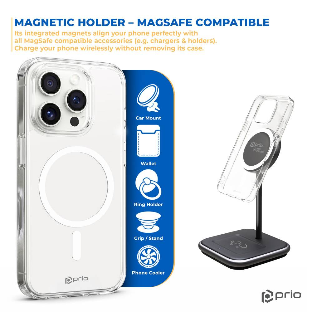prio Protective Case MAG for iPhone 13 mini clear
