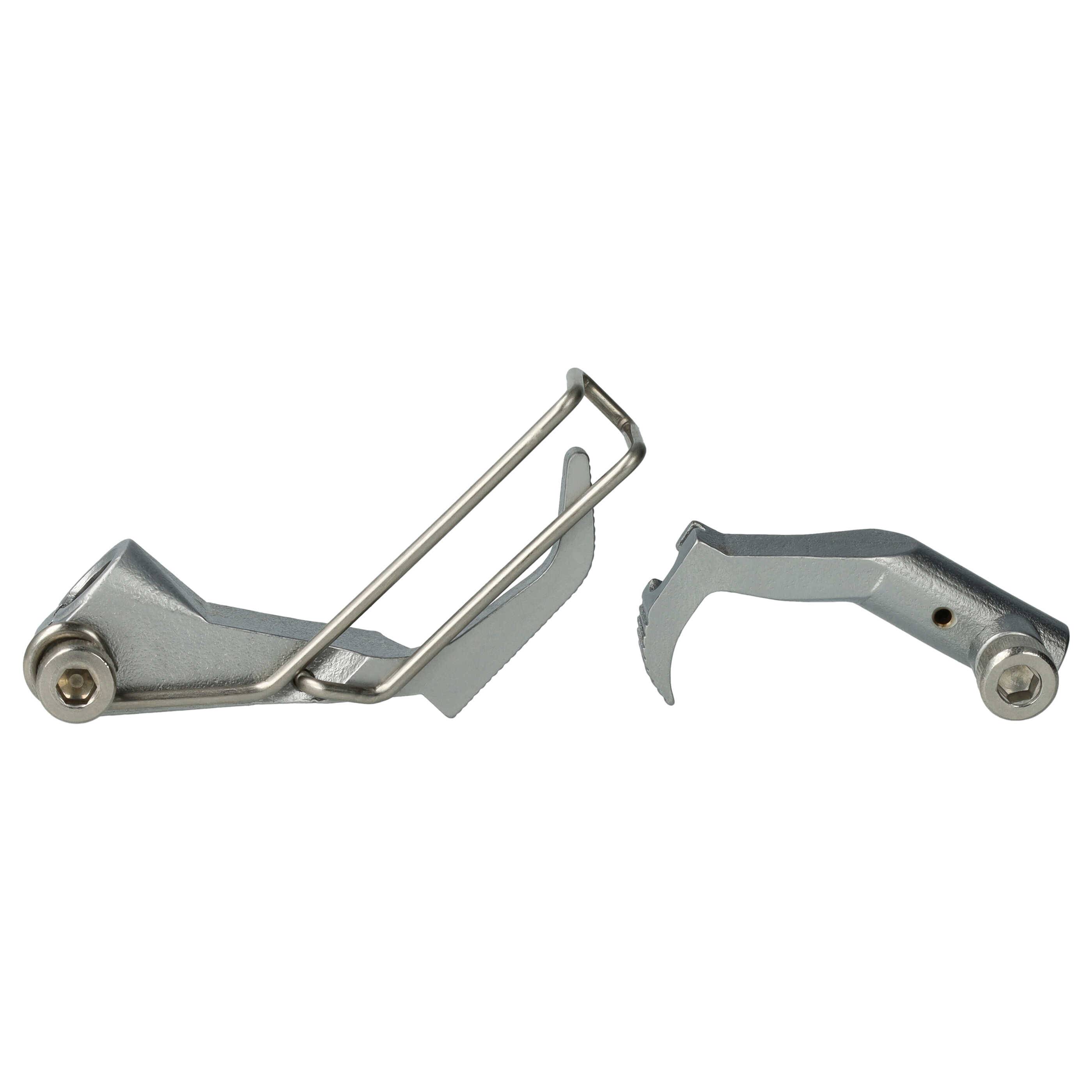 vhbw rechter Reißverschlussfuß kompatibel mit Juki LU-1509N, LU-2216N, LU-2210, LU-2212N, LU-1511N, LU-1521N Industrienähmaschine