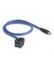 Delock USB-Kabel - 24 pin USB-C (M) gerade zu USB Typ A (W) - abgewinkelt - Keys