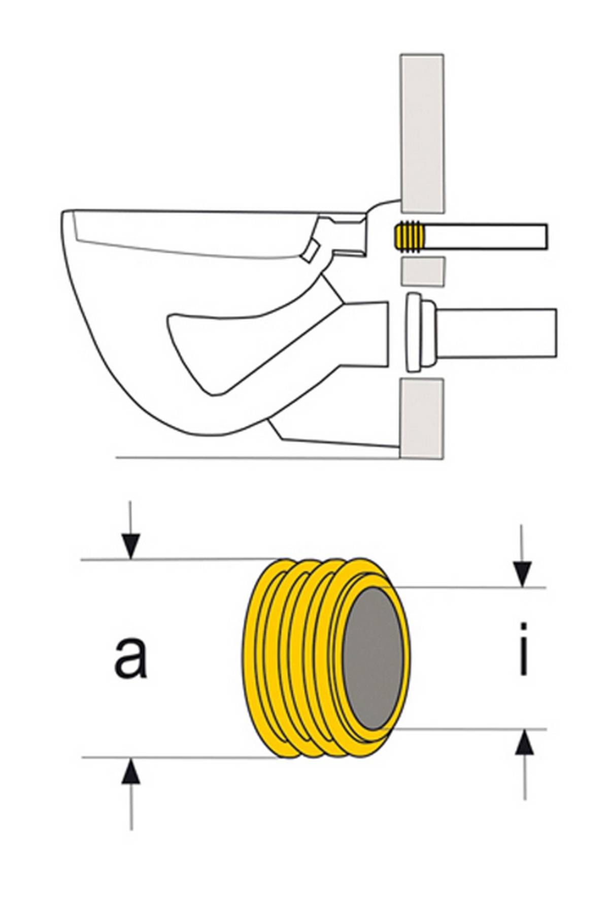 WC-Spülrohrverbinder