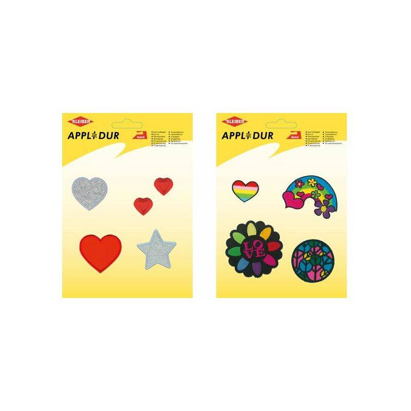 KLEIBER Applikations-Sortiment "Lovley Heart", 5 Motive
