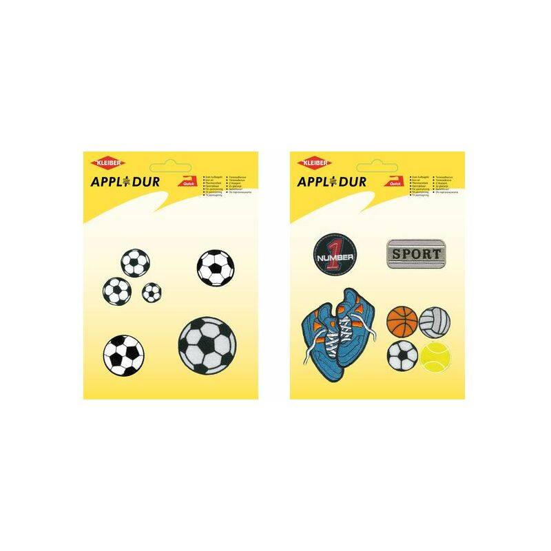 KLEIBER Applikations-Sortiment "Football", 6 Motive