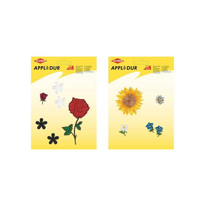 KLEIBER Applikations-Sortiment "Flowers 1", 6 Motive