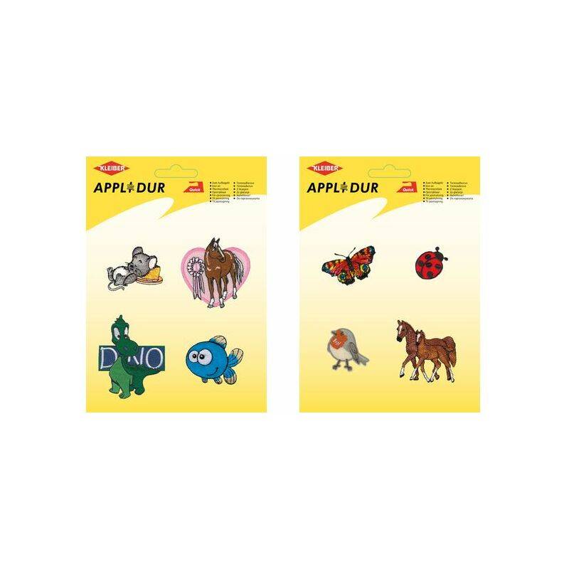 KLEIBER Applikations-Sortiment "Cartoon Animal", 4 Motive