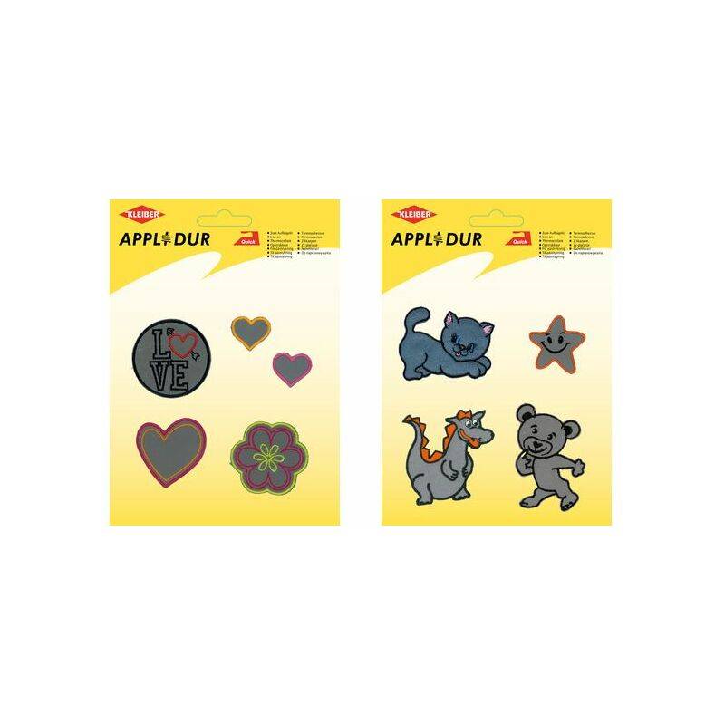 KLEIBER Applikations-Sortiment "Reflective Animal", 4 Motive