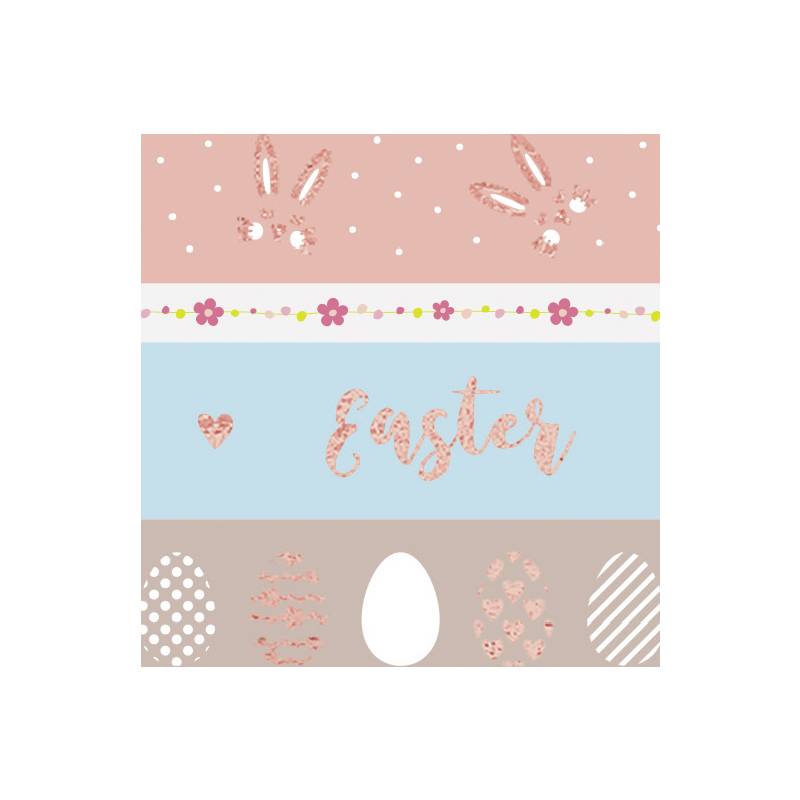 folia Deko-Klebeband Washi-Tape "HOTFOIL FRÜHJAHR II", 4er