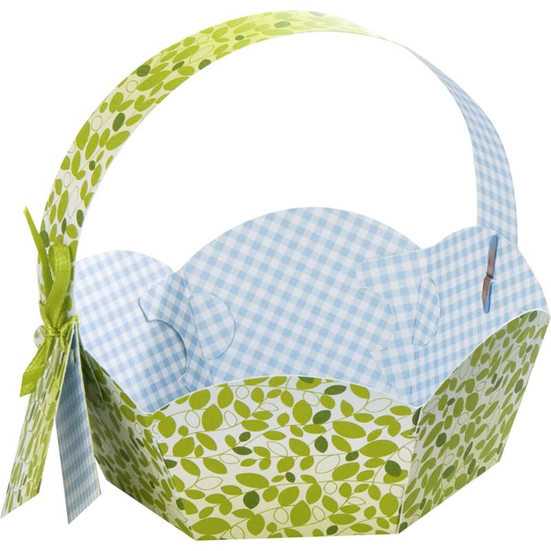 folia Geschenkkörbchen aus Motivkarton, Durchm.: 115 mm