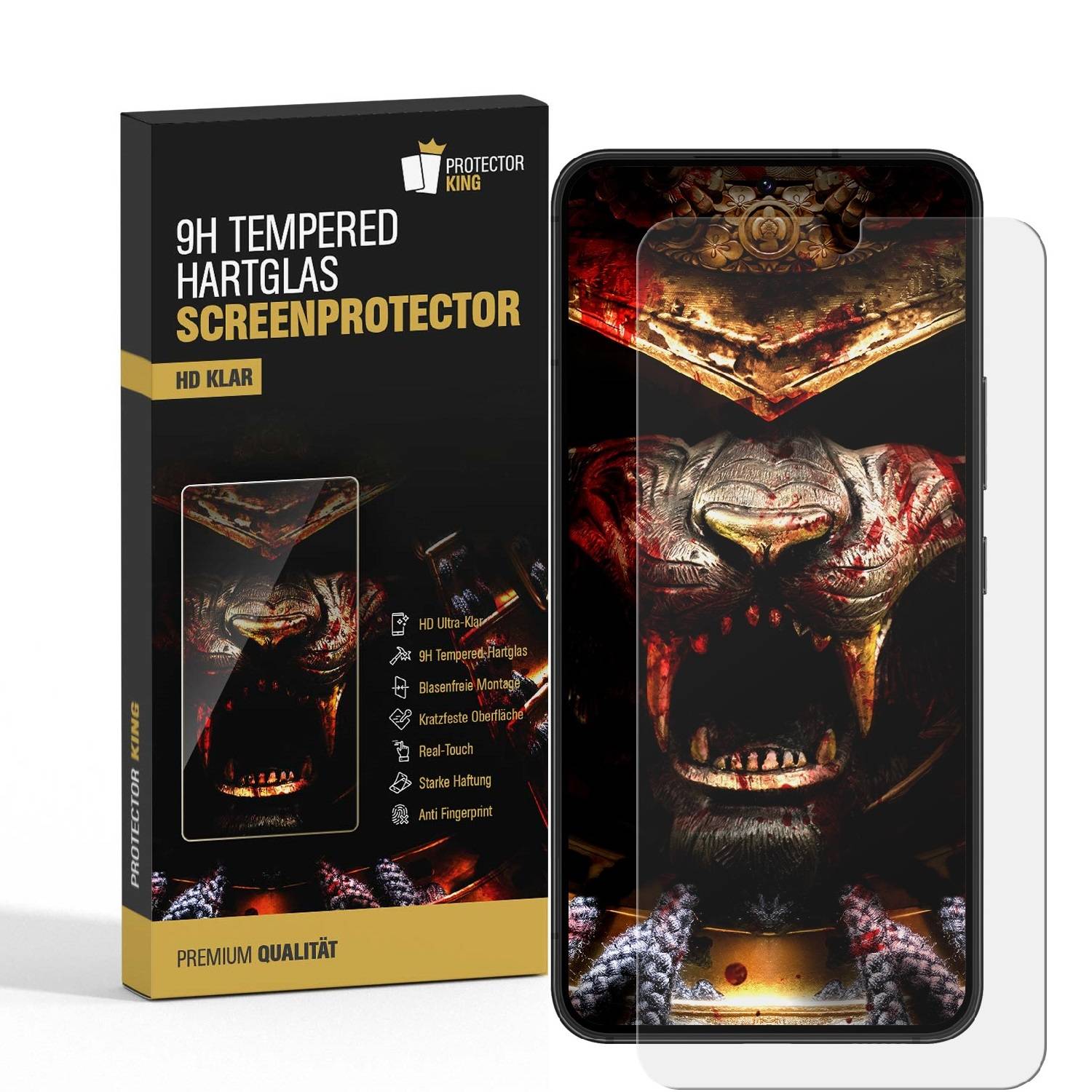 6x 9H Panzerhartglas für Samsung Galaxy S24 3D KLAR Displayschutz Schutzglas Schuzfolie ECHTES TEMPERED Panzerglas Panzerfolie