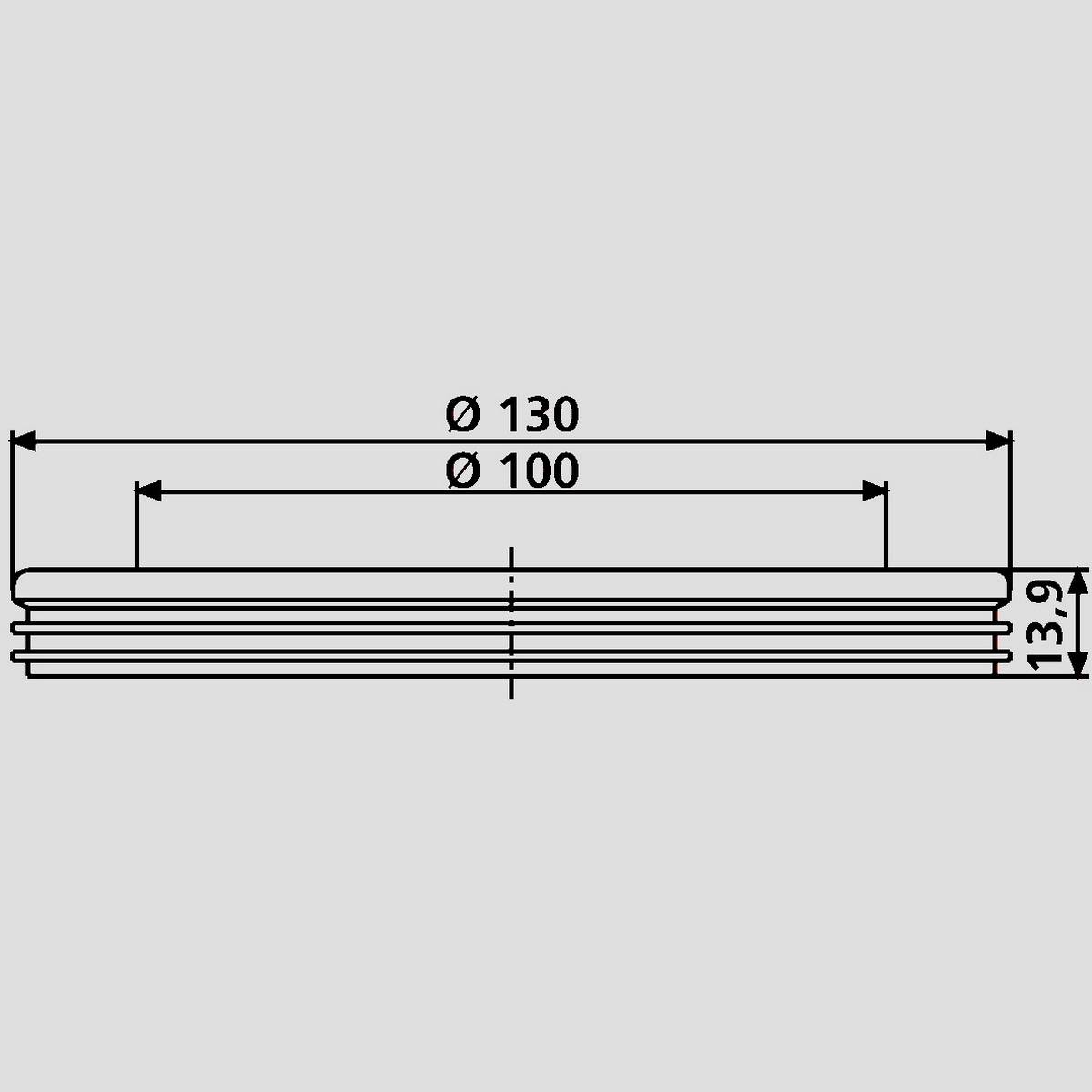 Sanit Lippendichtung für Bögen und Stutzen DN 90 und DN 100