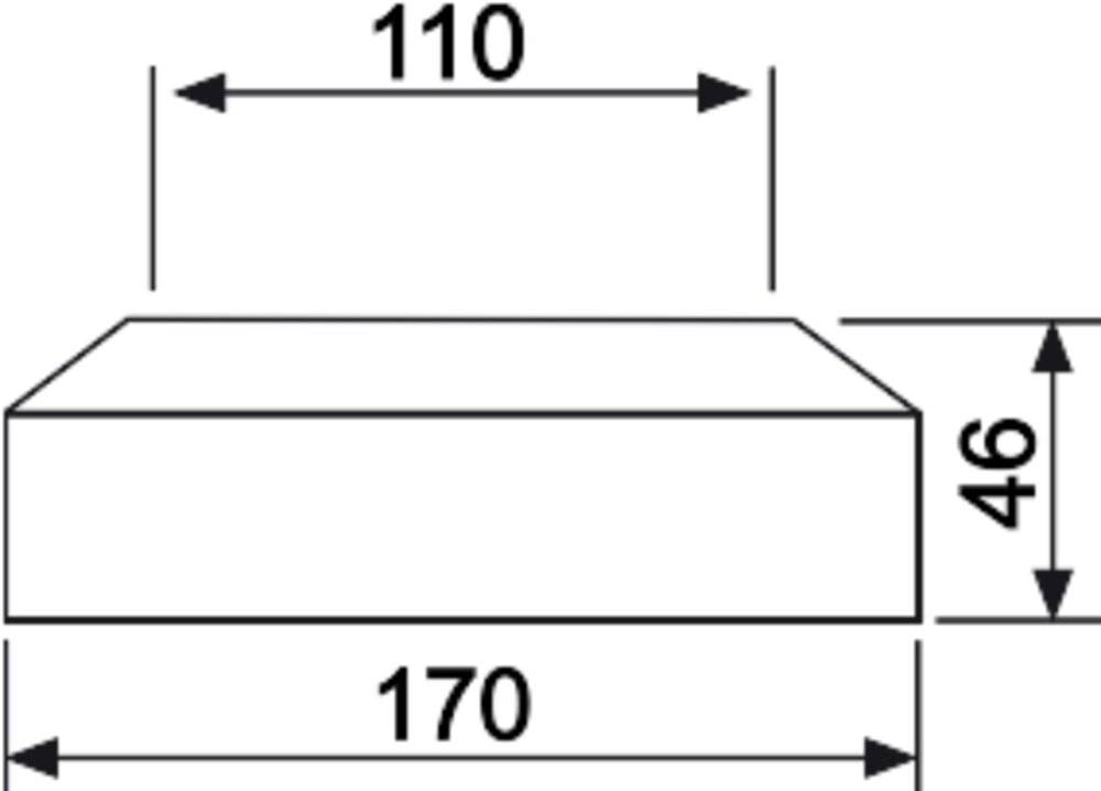 Sanit WC-Flachrosette DN 100