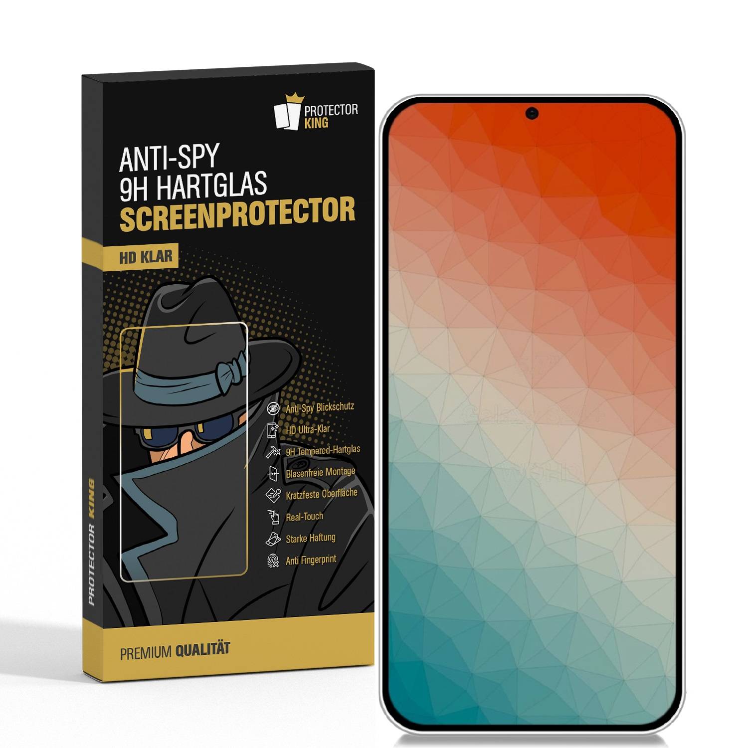 5x 9H Panzerglas für Samsung Galaxy A55 ANTI-SPY PRIVACY Displayschutz Schutzglas Panzerfolie Schutzfolie echtes Tempered Glass Screen-Protector