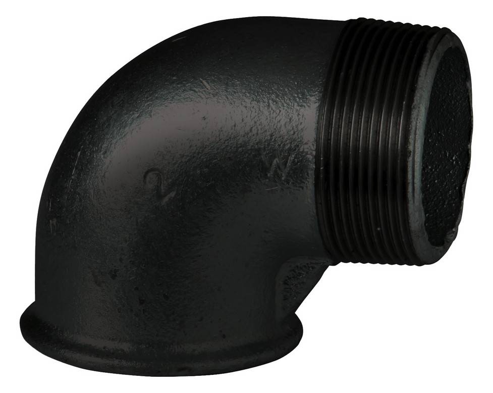 Temperguss Winkel Nr. 92 schwarz, 90 Grad, I/A 11/4"