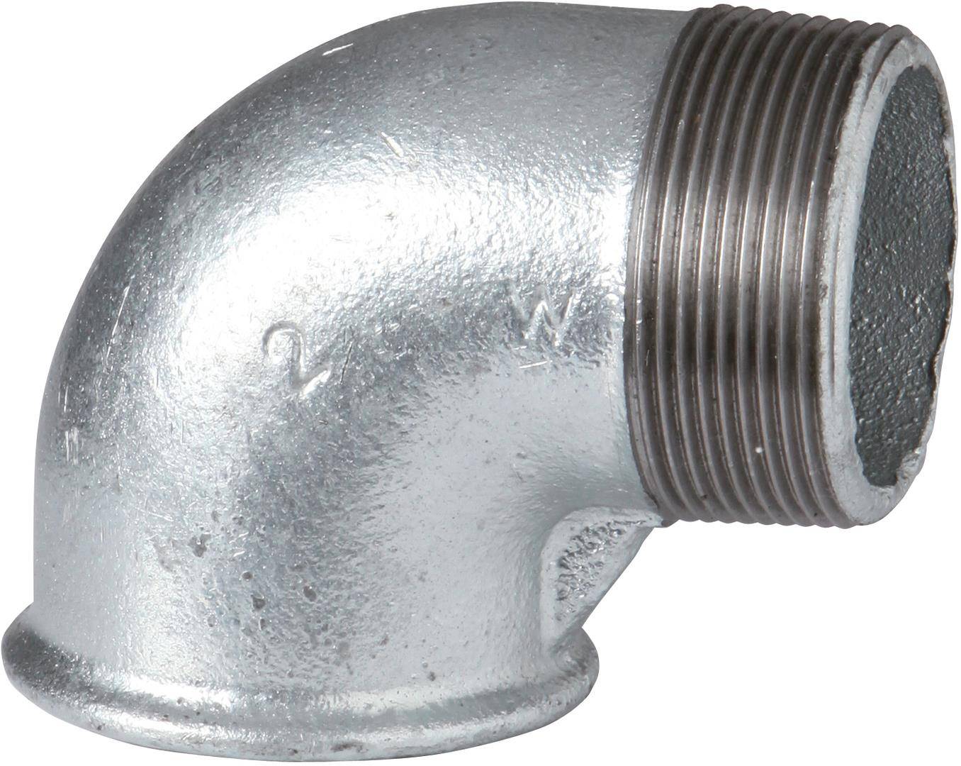Temperguss Winkel Nr. 92 verzinkt, 90 Grad, I/A 1"