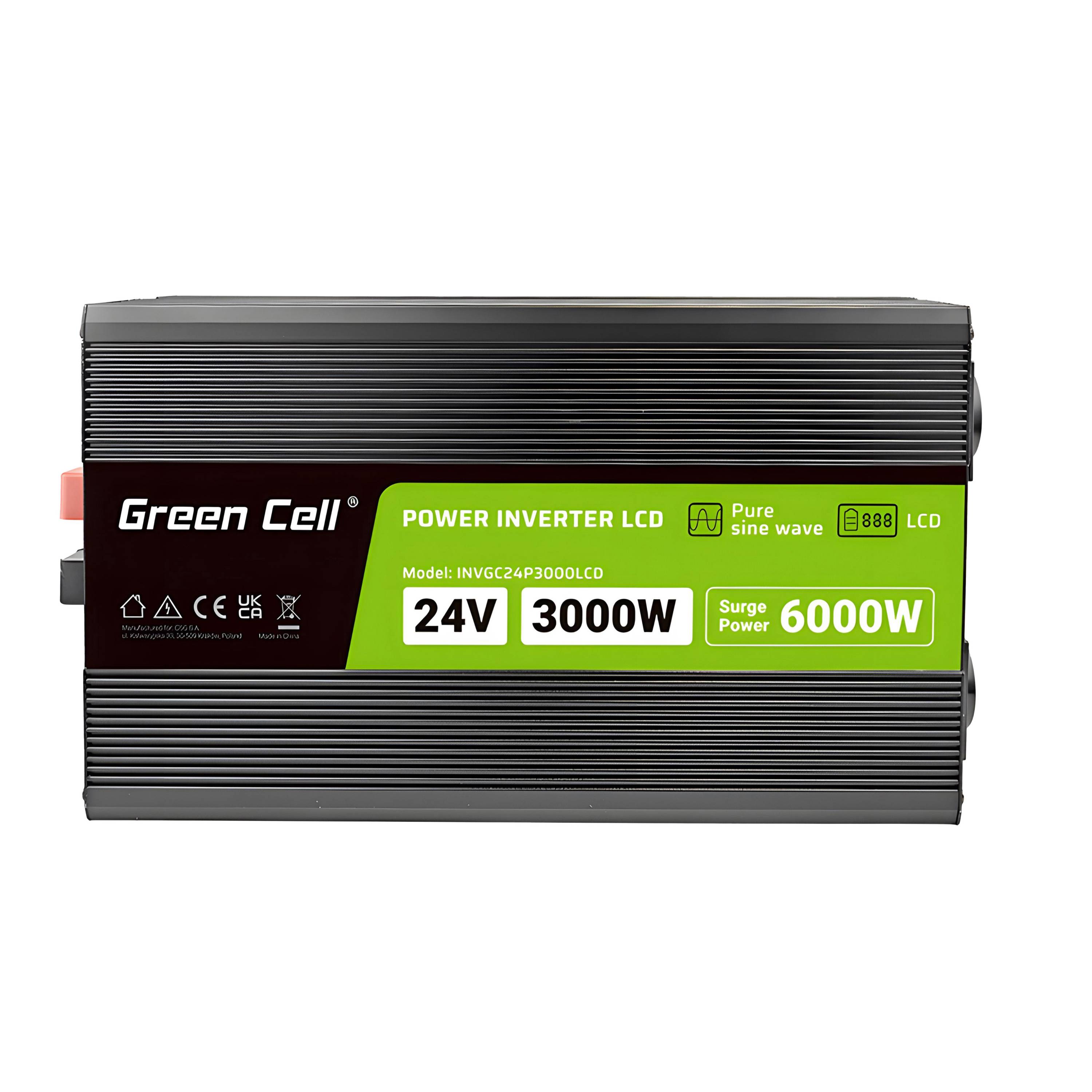 Wechselrichter LCD 24V 3000W 60000WPure Sine Wave mit Display