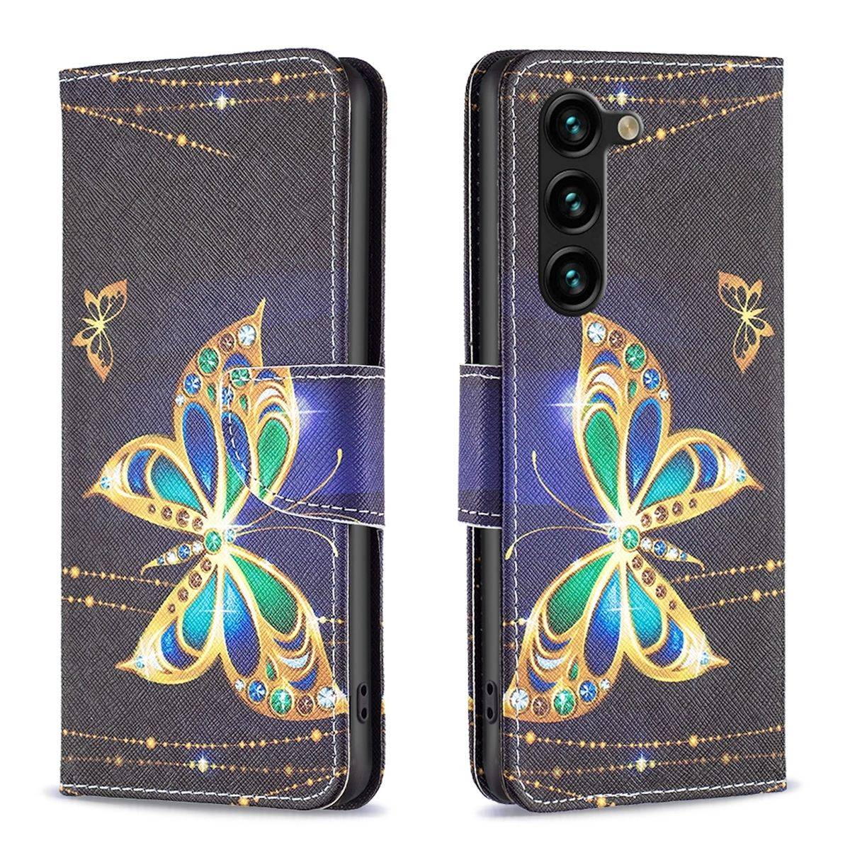 Für Samsung Galaxy S24 Plus Kunstleder Tasche Hülle Book Motiv 4 Case
